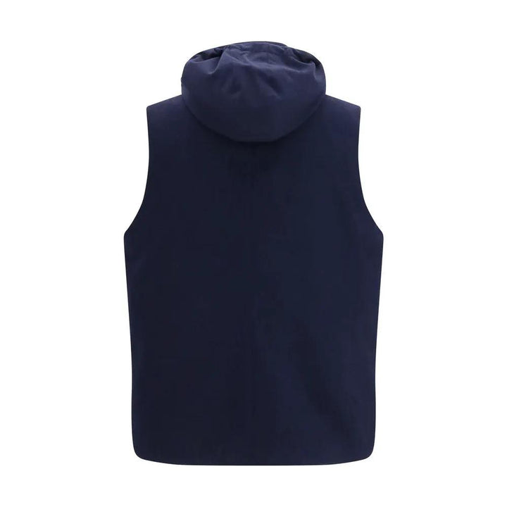 Brunello Cucinelli Sample Sale | Brunello Cucinelli Blue Wool Oves Aries Sleeveless Jacket - | Designer outlet