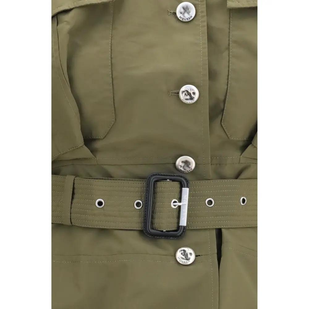 Alexander McQueen Sample Sale | Alexander McQueen Bicolor Cotton Full-Length Jacket - | Designer outlet