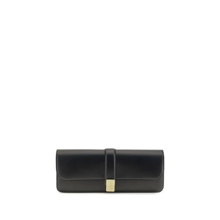 Khaite Sample Sale | Khaite Black Calf Leather Bos Taurus Clutch Bag - | Designer outlet