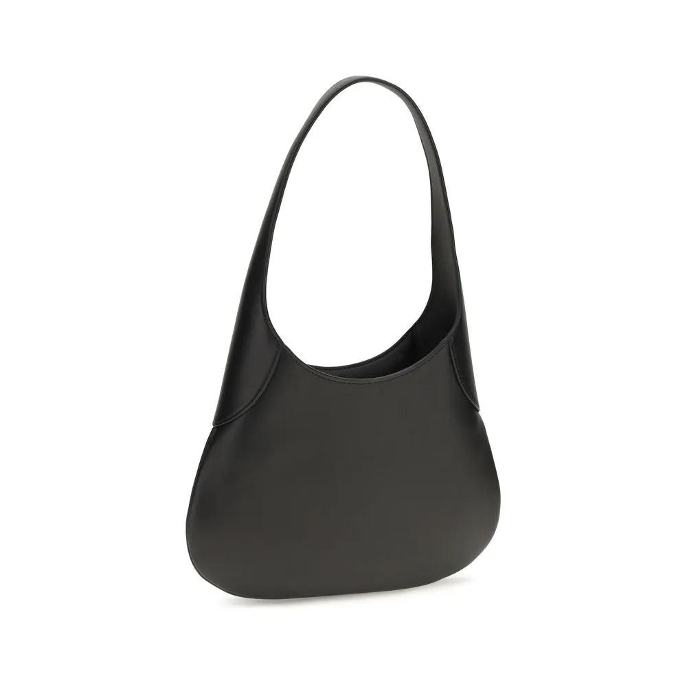 Khaite Sample Sale | Khaite Black Calf Leather Bos Taurus Handbag - | Designer outlet