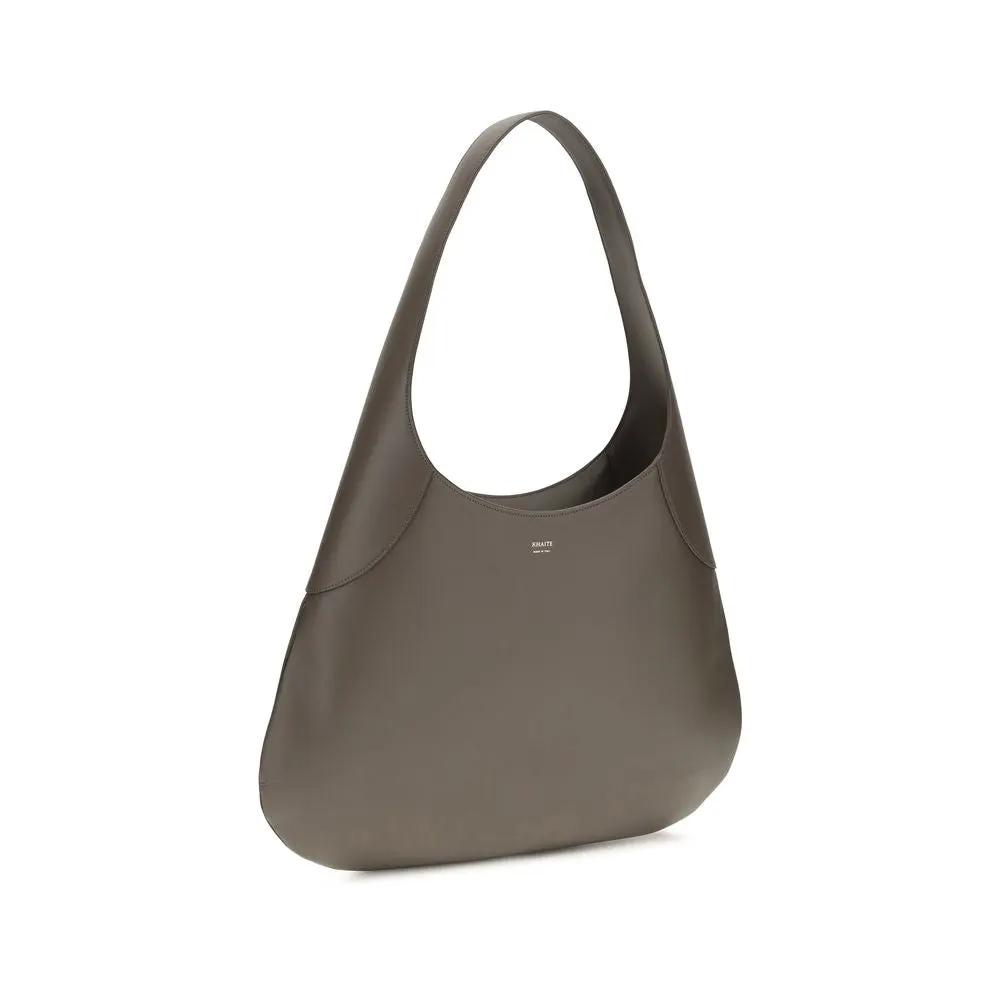 Khaite Sample Sale | Khaite Gray Calf Leather Bos Taurus Handbag - | Designer outlet