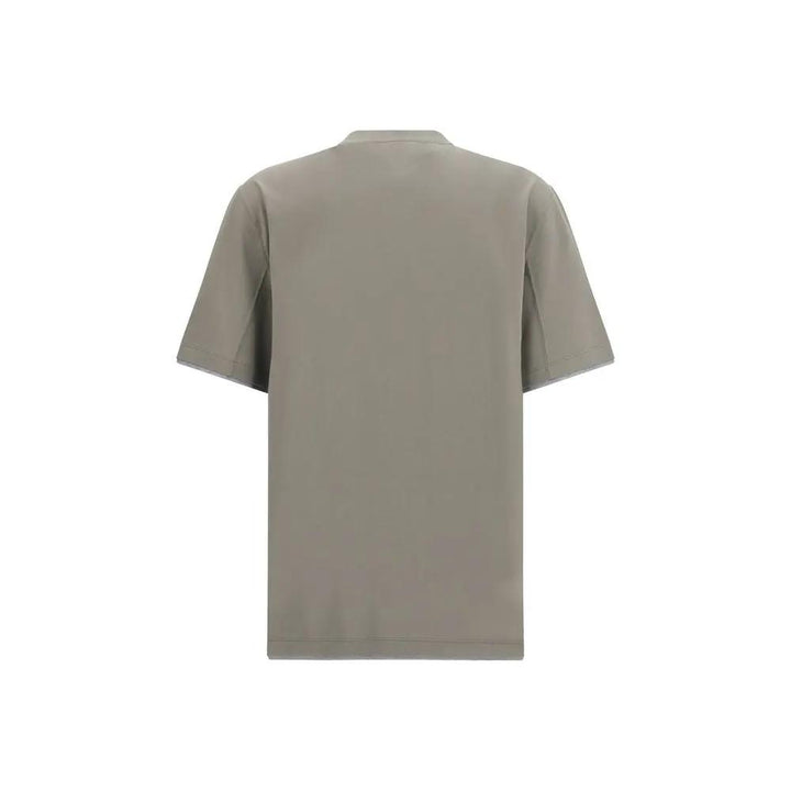 Brunello Cucinelli Sample Sale | Brunello Cucinelli Bicolor Cotton T-Shirt - | Designer outlet