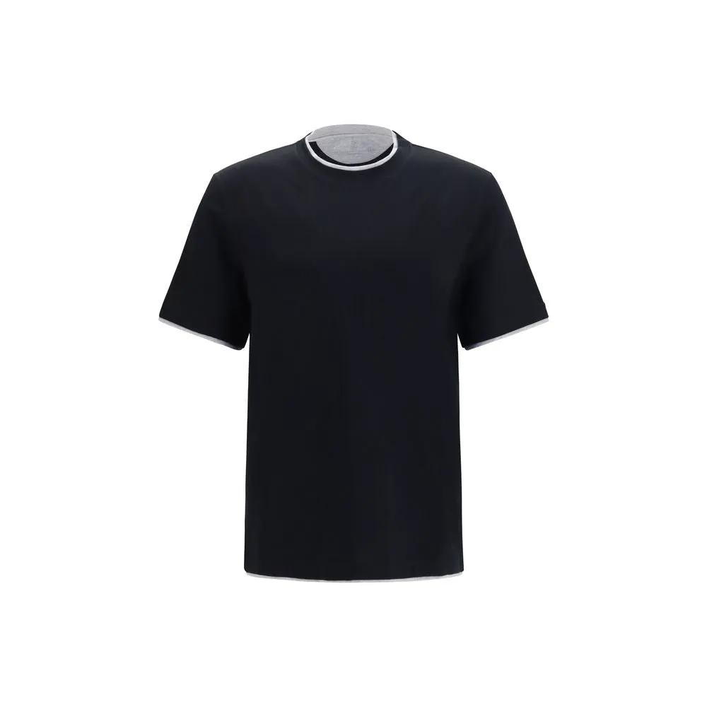 Brunello Cucinelli Sample Sale | Brunello Cucinelli Black Cotton T-Shirt - | Designer outlet