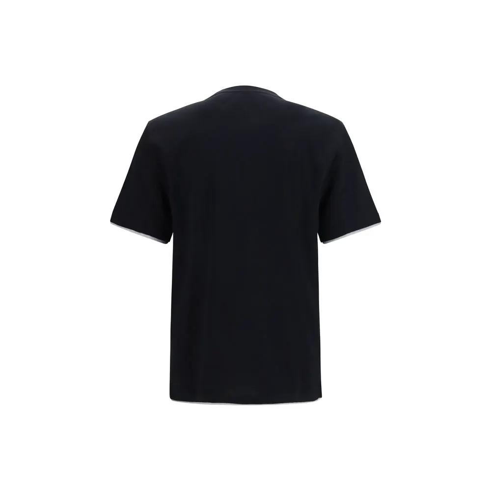 Brunello Cucinelli Sample Sale | Brunello Cucinelli Black Cotton T-Shirt - | Designer outlet
