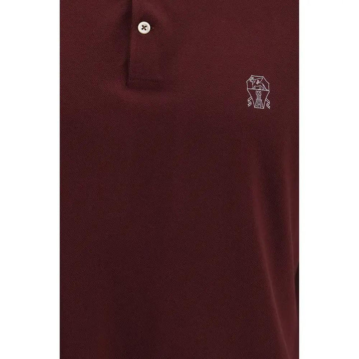 Brunello Cucinelli Sample Sale | Brunello Cucinelli Bordeaux Cotton Shirt - | Designer outlet