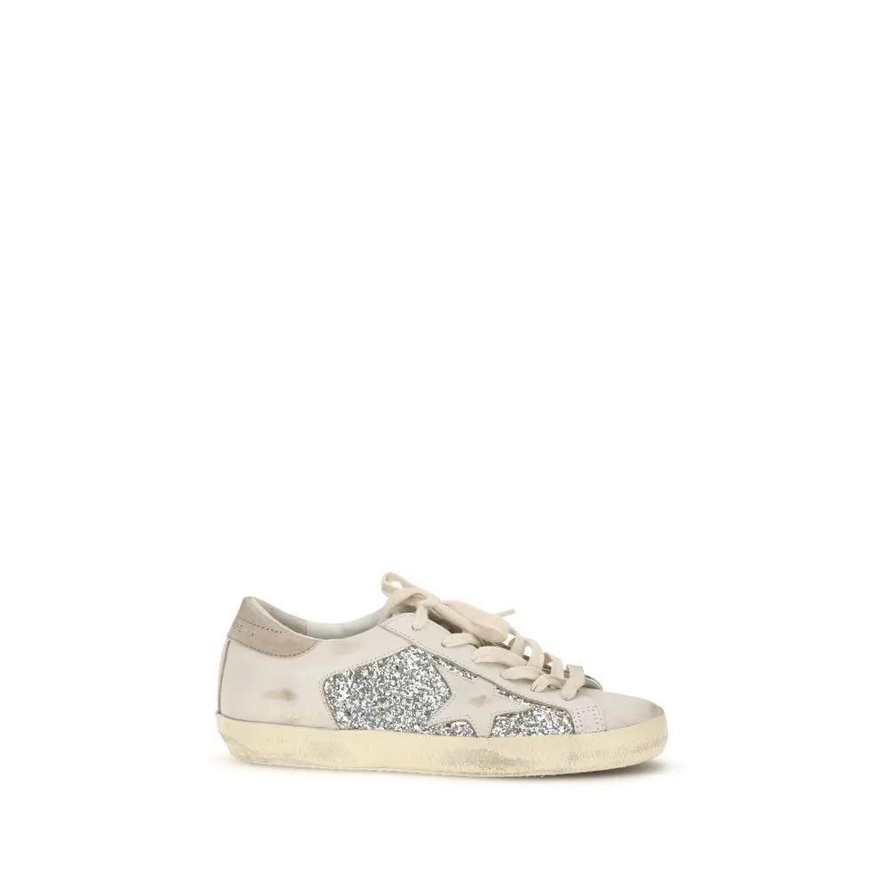 Golden Goose Sample Sale | Golden Goose Beige Calf Leather Bos Taurus Sneakers - | Designer outlet