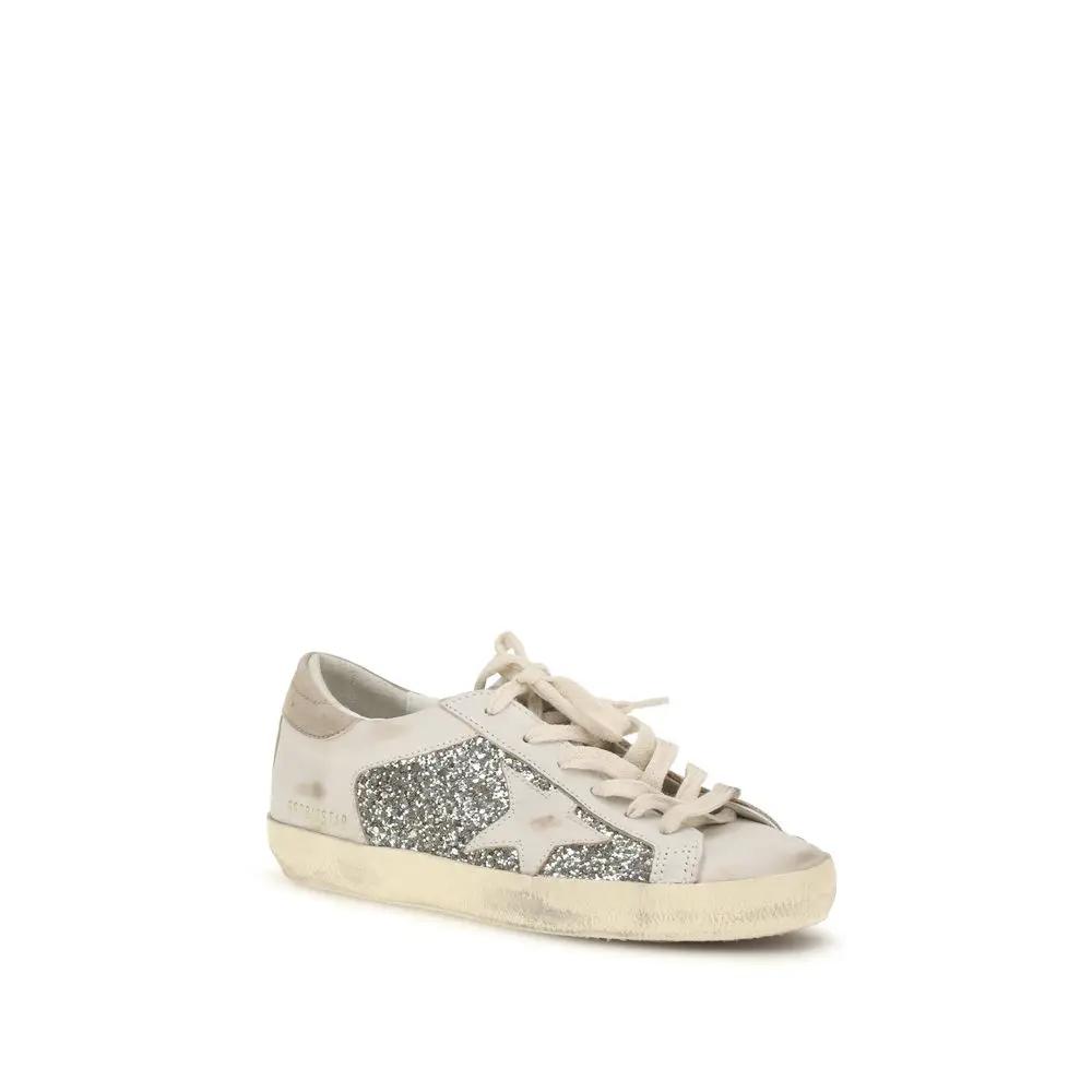 Golden Goose Sample Sale | Golden Goose Beige Calf Leather Bos Taurus Sneakers - | Designer outlet
