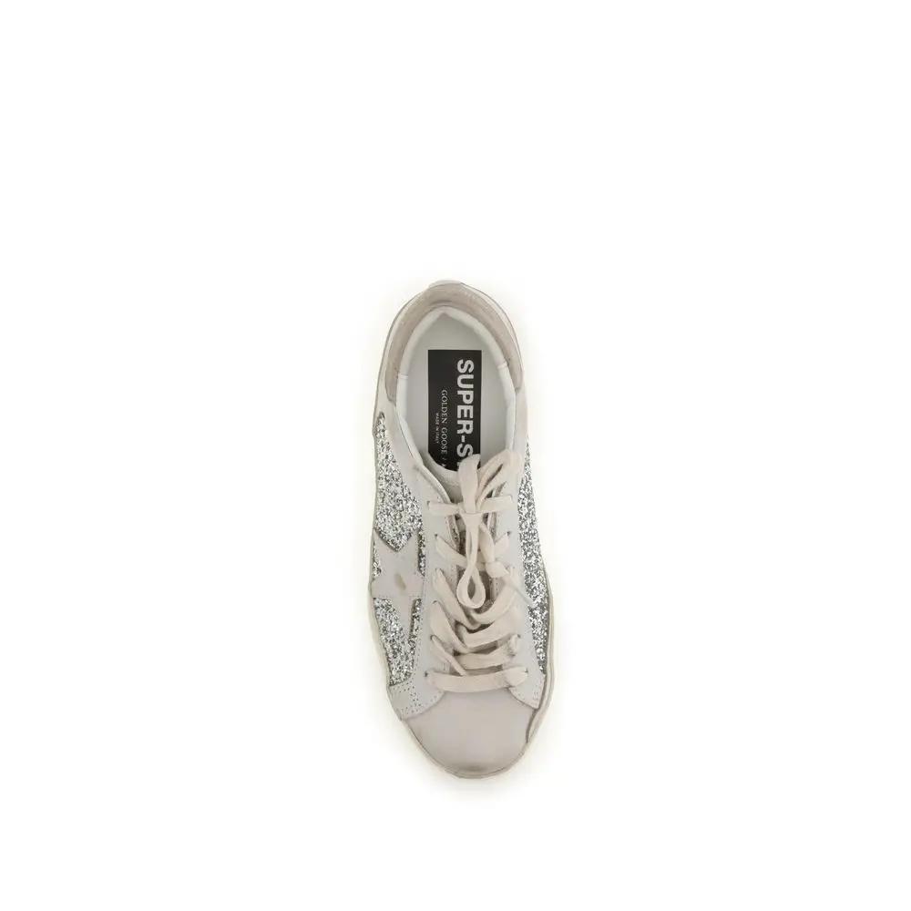 Golden Goose Sample Sale | Golden Goose Beige Calf Leather Bos Taurus Sneakers - | Designer outlet