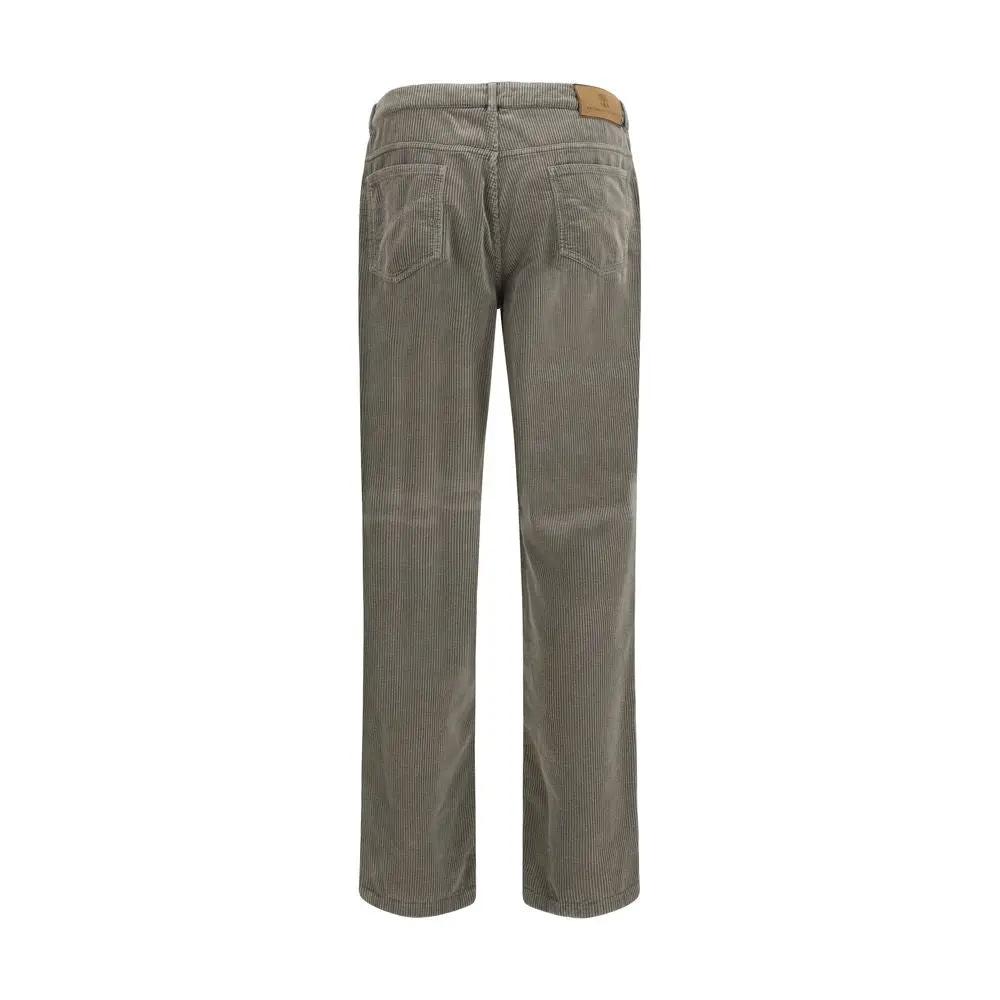Brunello Cucinelli Sample Sale | Brunello Cucinelli Bicolor Cotton Casual Pants - | Designer outlet