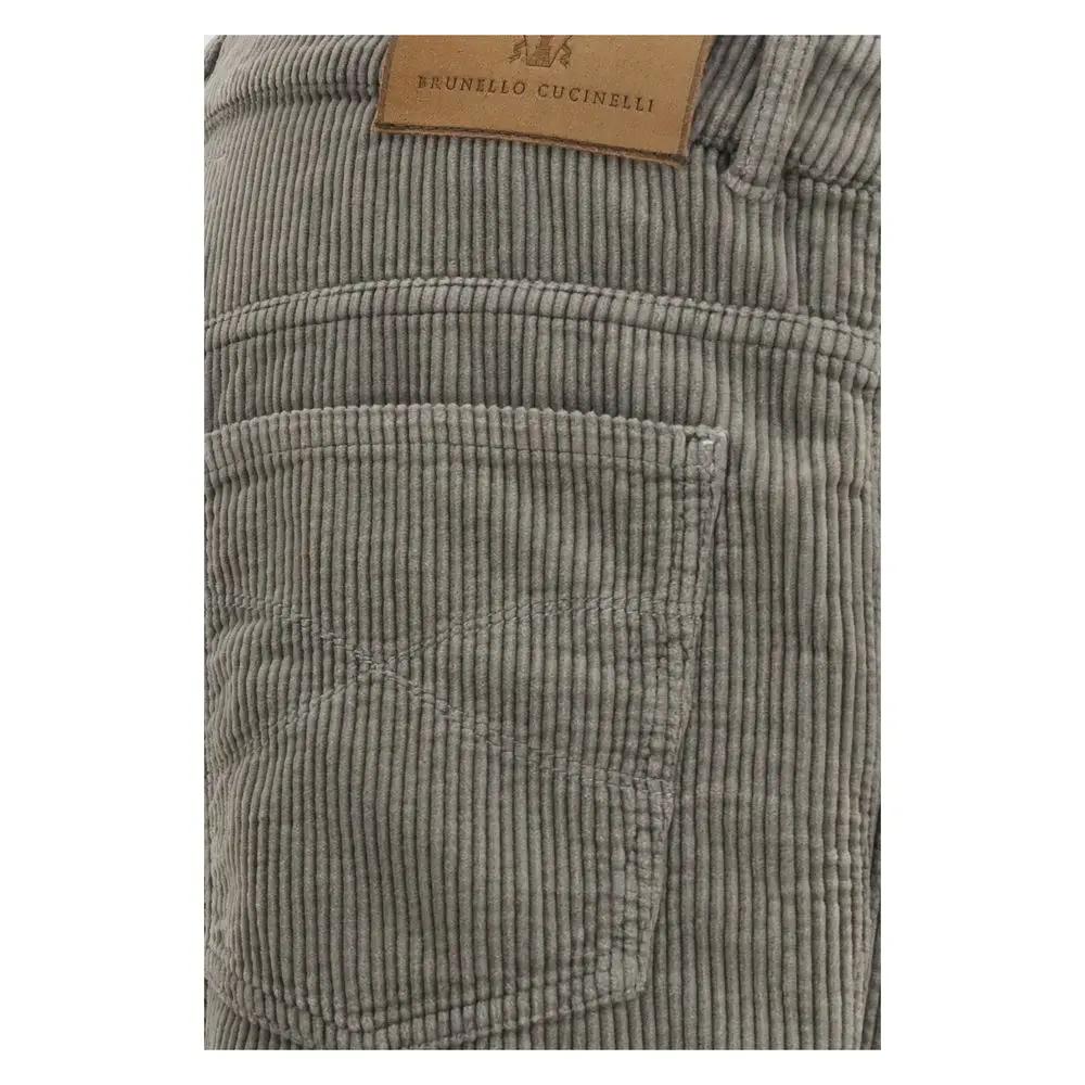 Brunello Cucinelli Sample Sale | Brunello Cucinelli Bicolor Cotton Casual Pants - | Designer outlet