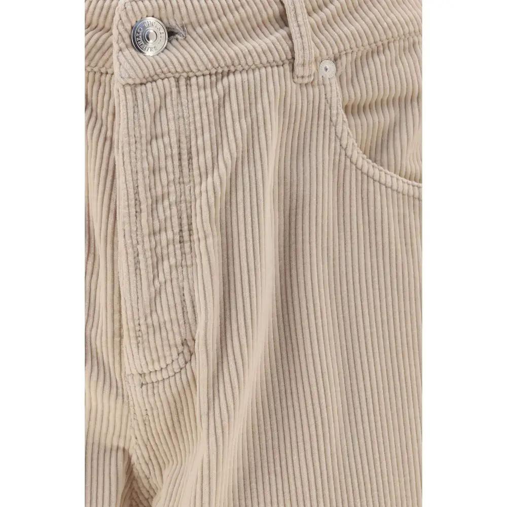Brunello Cucinelli Sample Sale | Brunello Cucinelli Beige Cotton Casual Pants - | Designer outlet