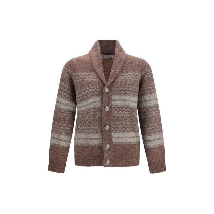 Brunello Cucinelli Sample Sale | Brunello Cucinelli Bordeaux Alpaca Vicugna Pacos Cardigan - | Designer outlet