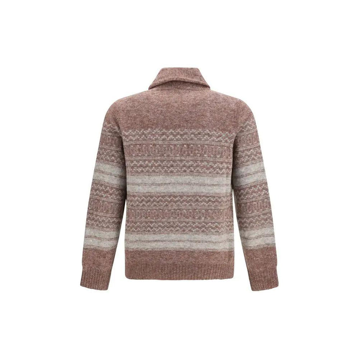 Brunello Cucinelli Sample Sale | Brunello Cucinelli Bordeaux Alpaca Vicugna Pacos Cardigan - | Designer outlet