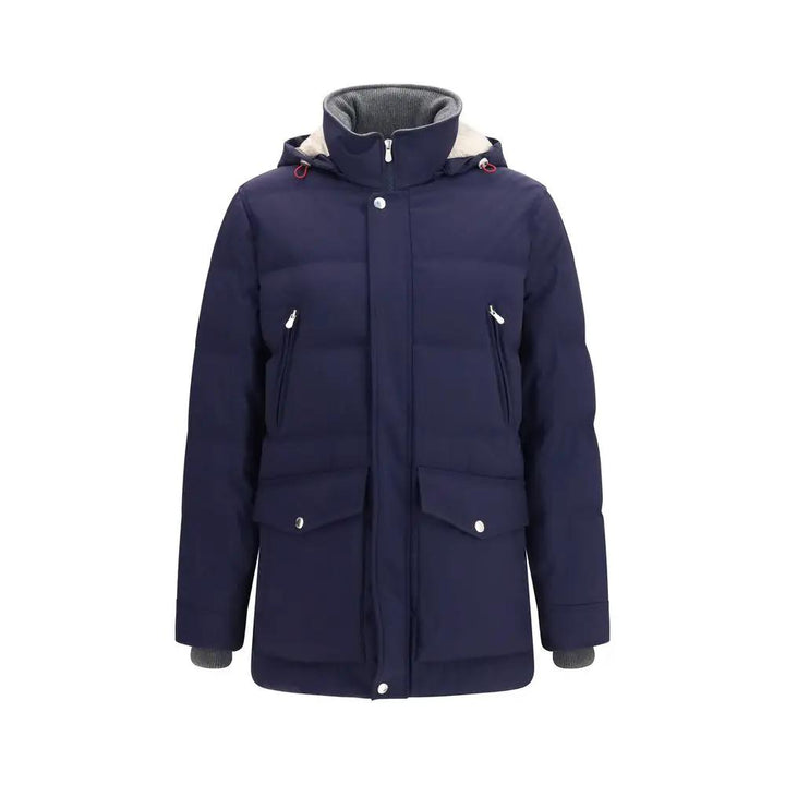 Brunello Cucinelli Sample Sale | Brunello Cucinelli Blue Goose Down Full-Length Jacket - | Designer outlet