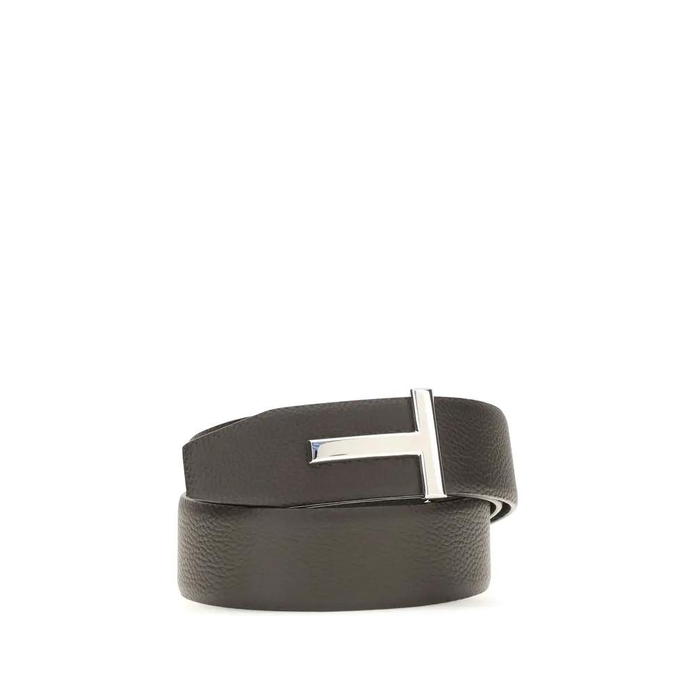 Tom Ford Sample Sale | Tom Ford Brown Calf Leather Bos Taurus Belt - | Designer outlet