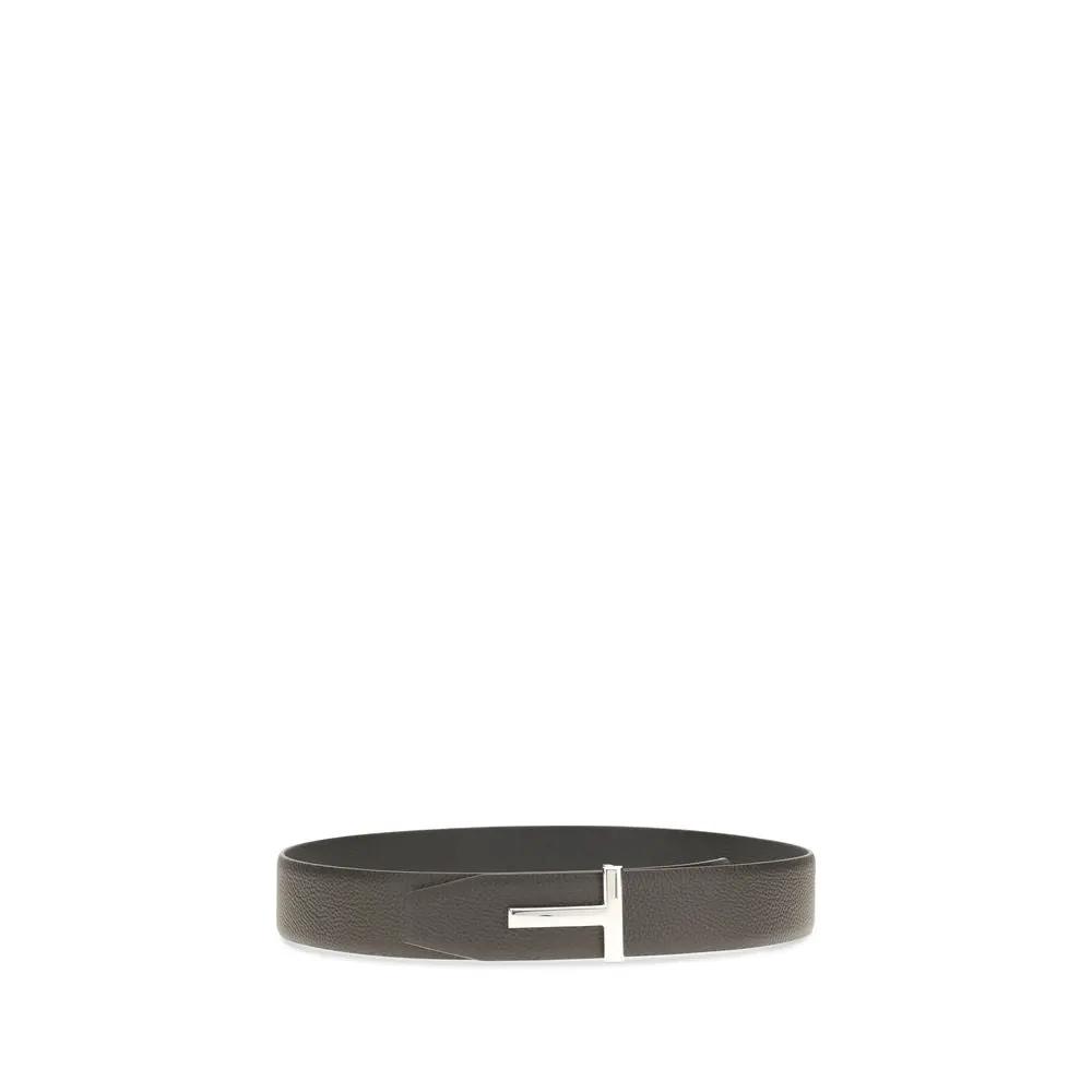 Tom Ford Sample Sale | Tom Ford Brown Calf Leather Bos Taurus Belt - | Designer outlet