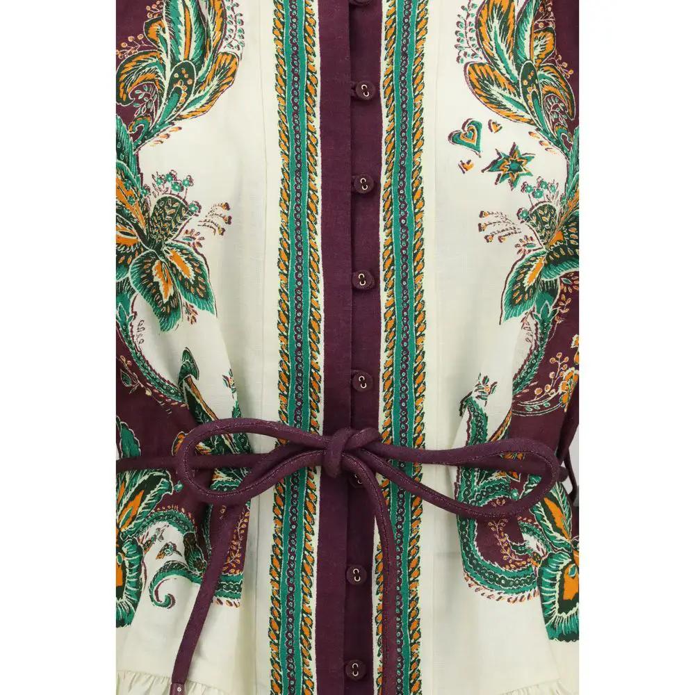 Alemais Sample Sale | Alemais Multicolor Linen Casual Dress - | Designer outlet