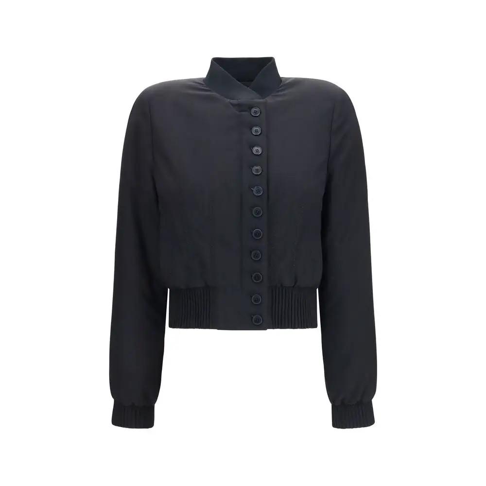 Alexander McQueen Sample Sale | Alexander McQueen Black Polyester Bomber - | Designer outlet