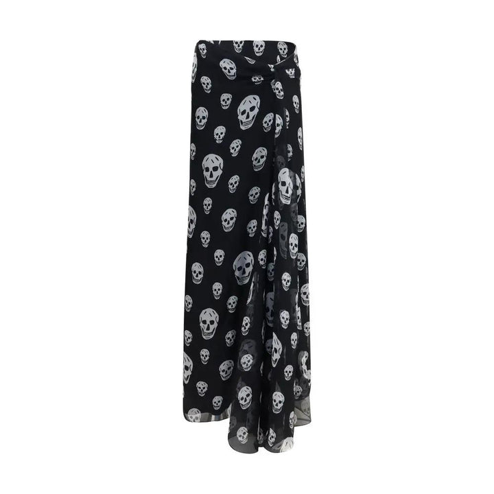 Alexander McQueen Sample Sale | Alexander McQueen Black Silk Long Skirt - | Designer outlet