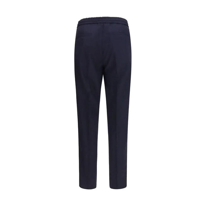 Brunello Cucinelli Sample Sale | Brunello Cucinelli Blue Wool Oves Aries Casual Pants - | Designer outlet