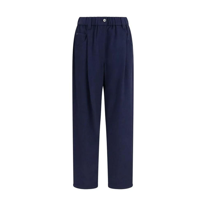 Brunello Cucinelli Sample Sale | Brunello Cucinelli Blue Wool Oves Aries Pants - | Designer outlet
