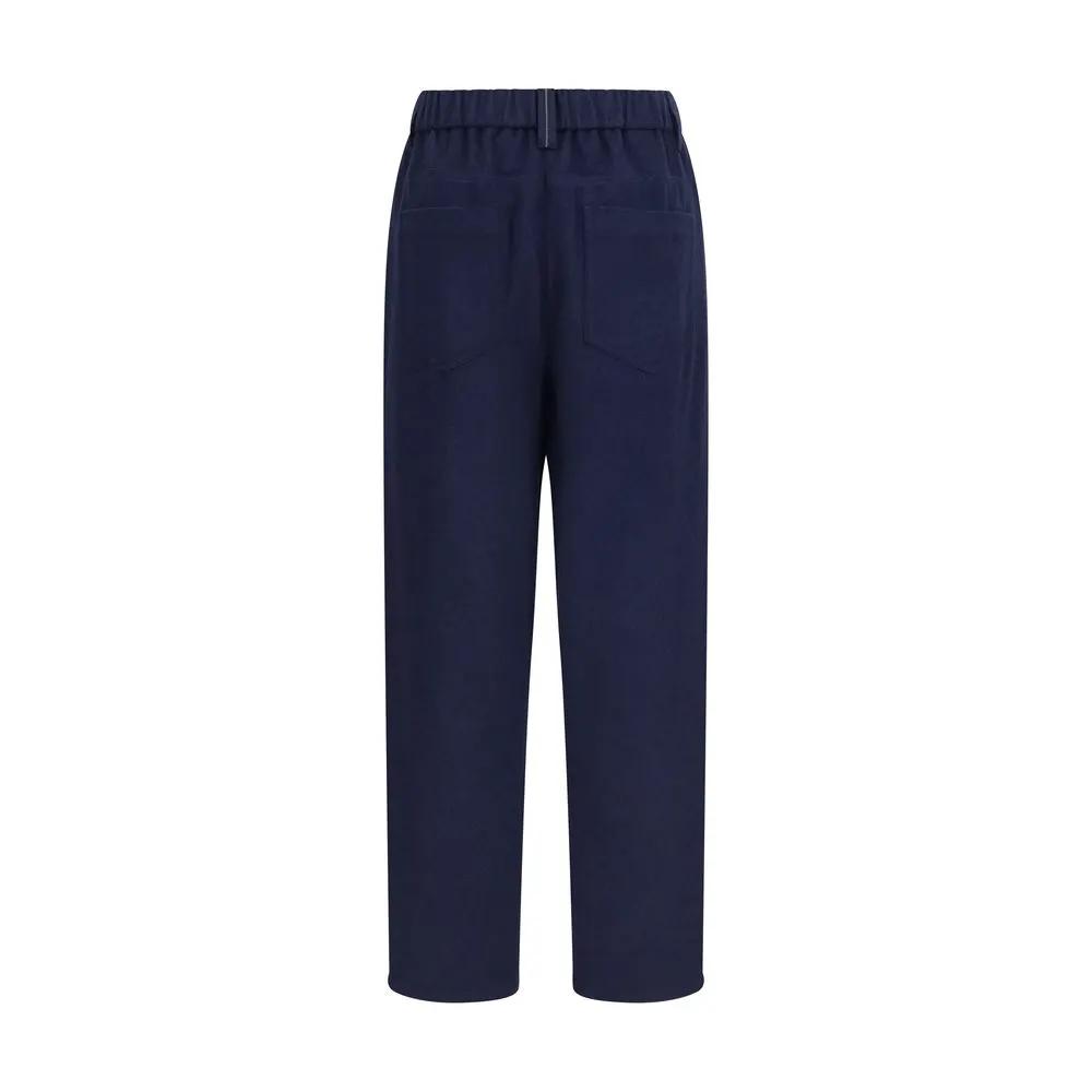Brunello Cucinelli Sample Sale | Brunello Cucinelli Blue Wool Oves Aries Pants - | Designer outlet