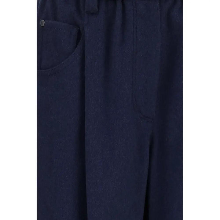 Brunello Cucinelli Sample Sale | Brunello Cucinelli Blue Wool Oves Aries Pants - | Designer outlet