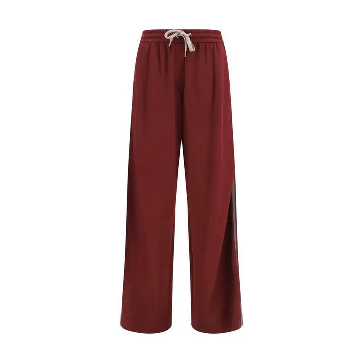 Brunello Cucinelli Sample Sale | Brunello Cucinelli Bordeaux Cotton Athletic Pants - | Designer outlet