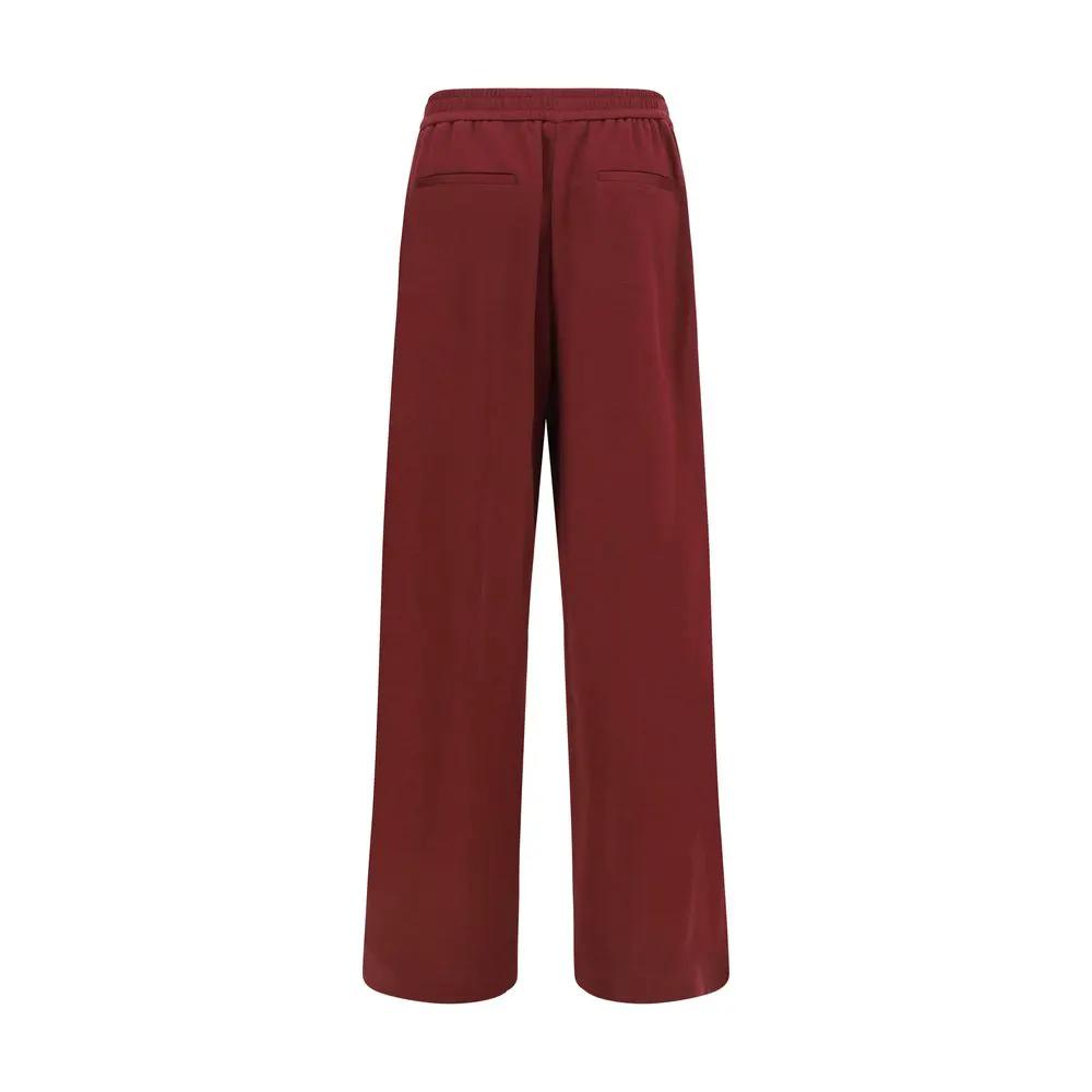 Brunello Cucinelli Sample Sale | Brunello Cucinelli Bordeaux Cotton Athletic Pants - | Designer outlet