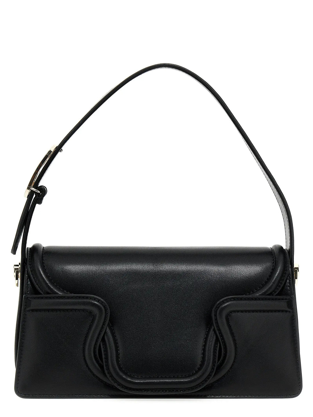 Valentino Garavani Black Leather Shoulder Bag