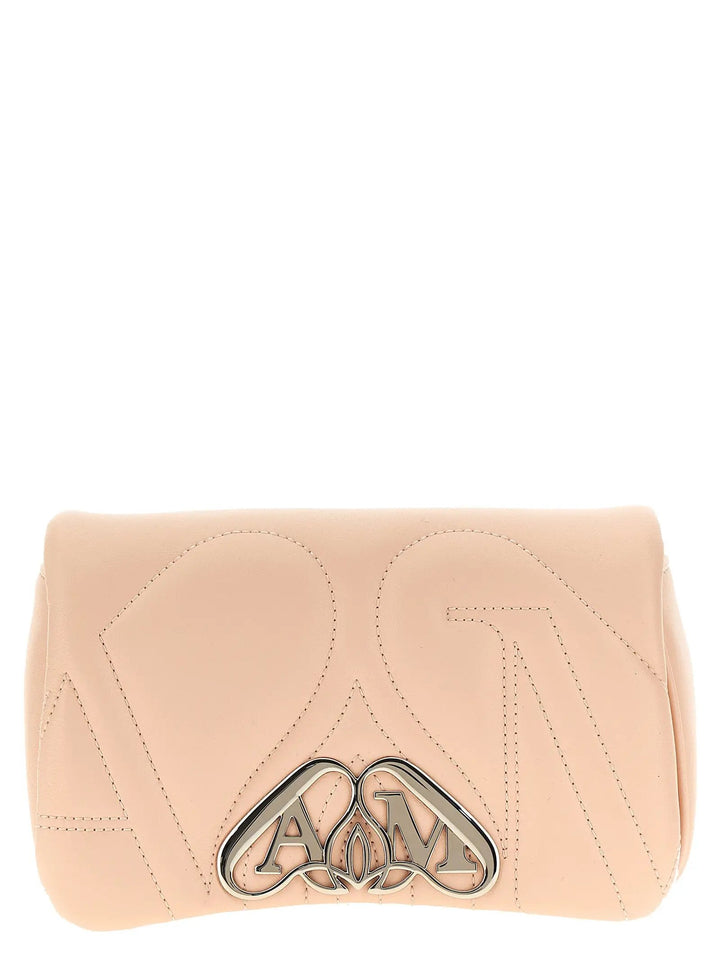 Alexander McQueen Beige Lamb Leather Crossbody Bag