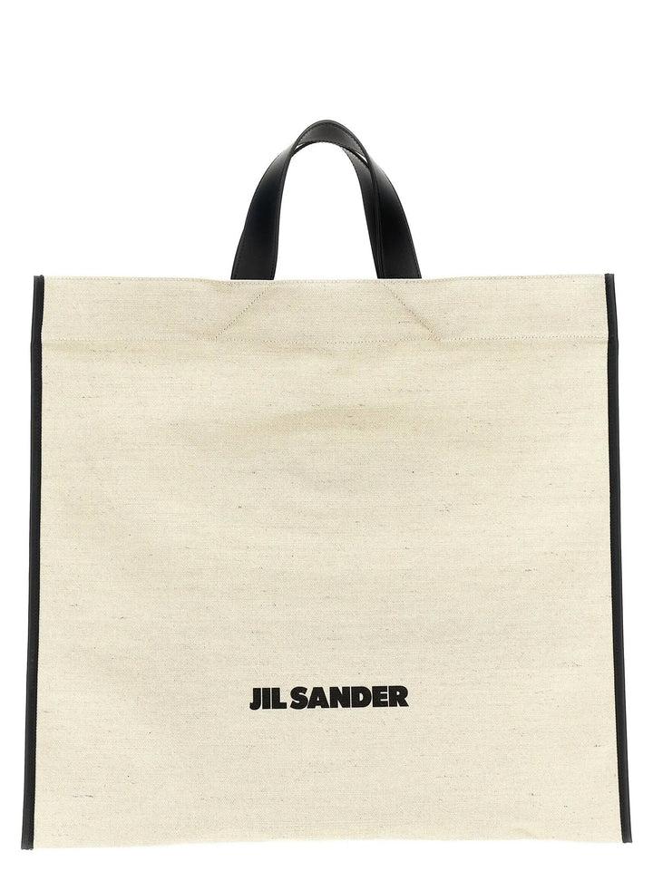 Jil Sander Bicolor Jute Tote Bag