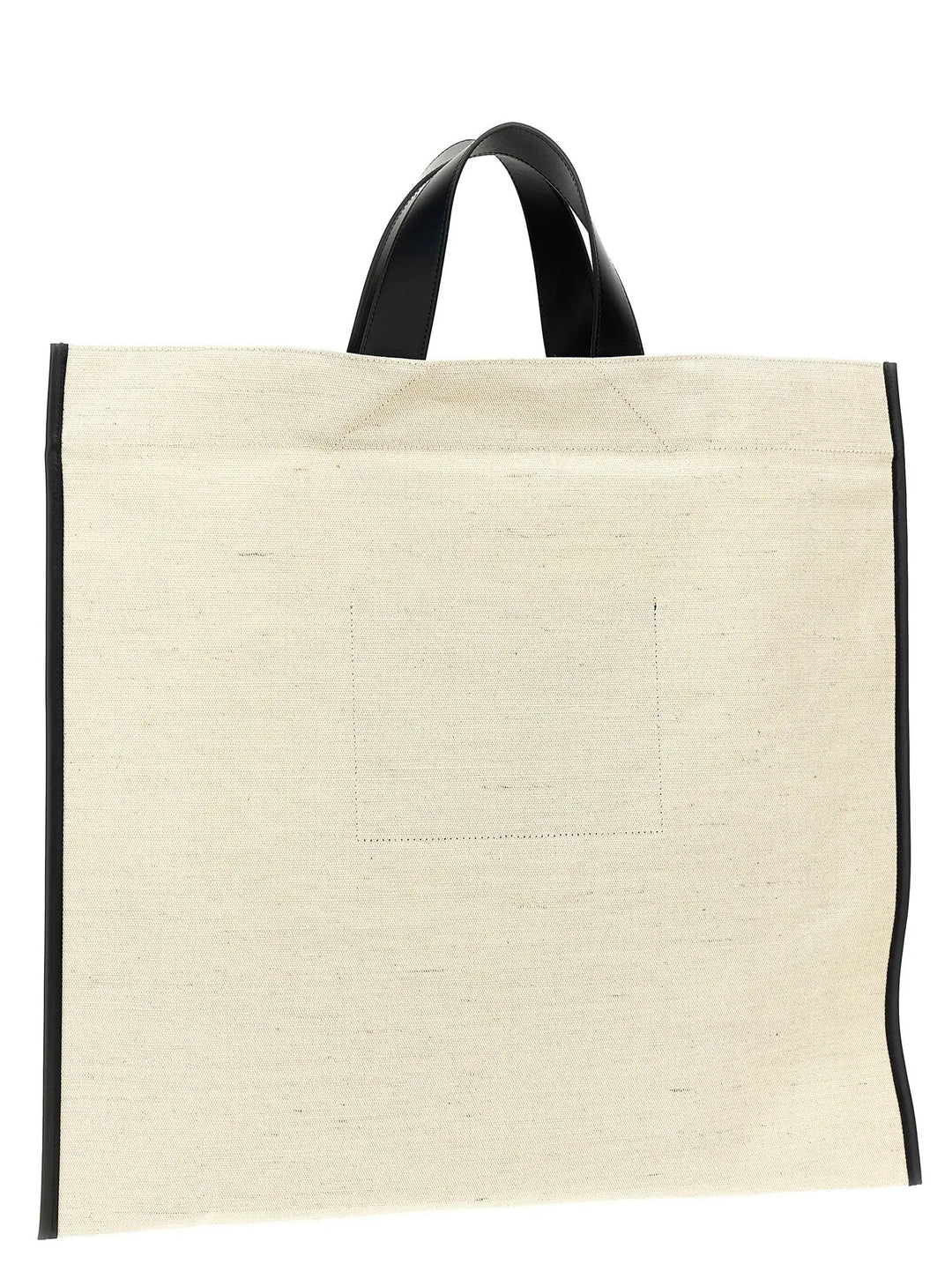 Jil Sander Bicolor Jute Tote Bag