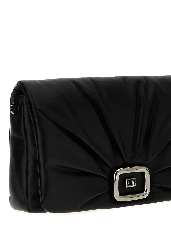 Roger Vivier Black Leather Shoulder Bag