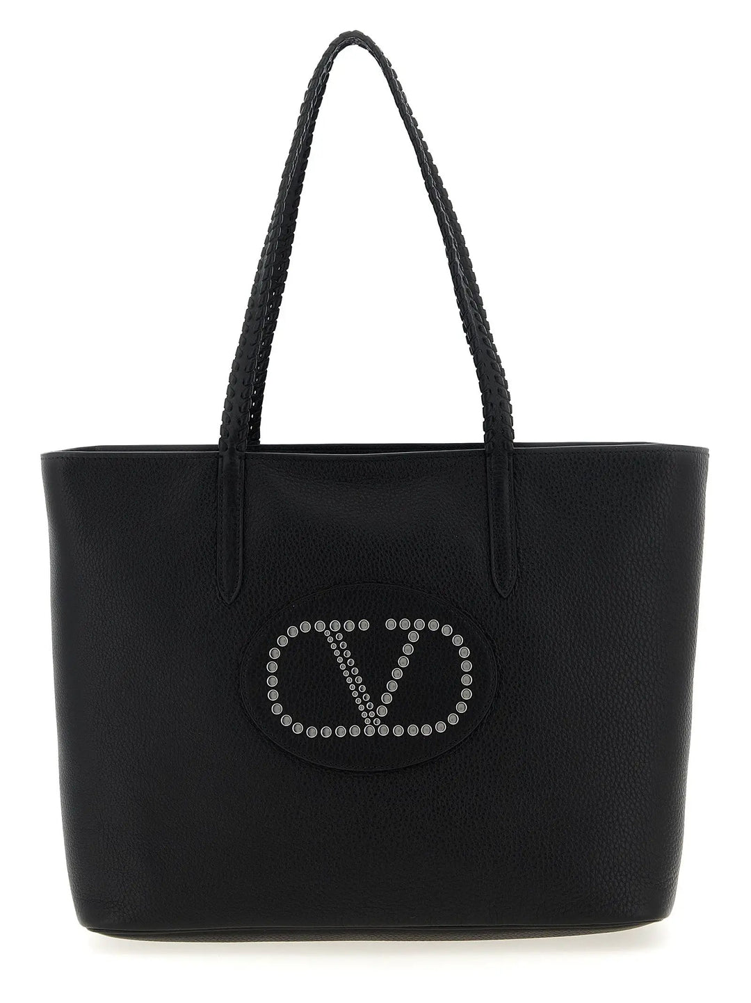 Valentino Garavani Black Calfskin Tote Bag