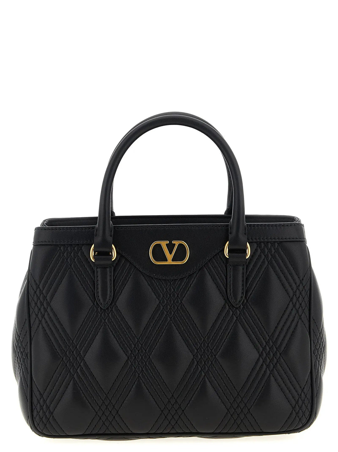 Valentino Garavani Black Lamb Leather Handbag