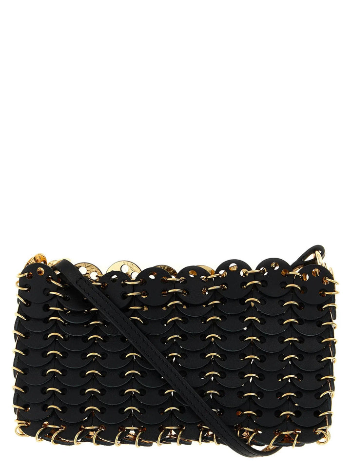 Paco Rabanne Black Calfskin Crossbody Bag