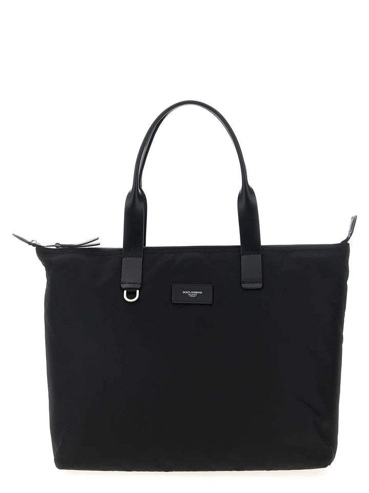 Dolce &amp; Gabbana Black Polyamide Tote Bag