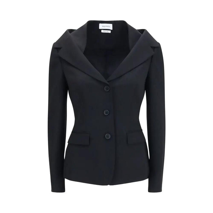 Alexander McQueen Sample Sale | Alexander McQueen Black Wool Oves Aries Full-Length Jacket - | Designer outlet