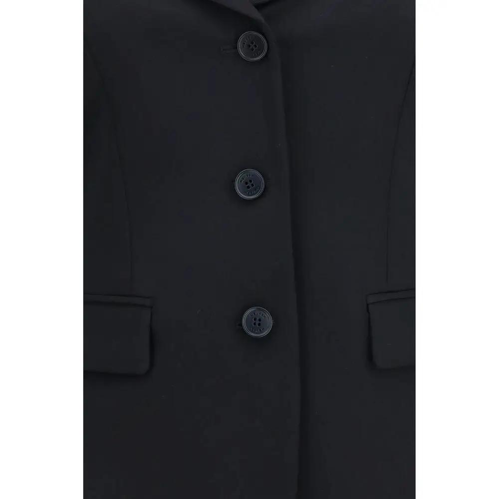 Alexander McQueen Sample Sale | Alexander McQueen Black Wool Oves Aries Full-Length Jacket - | Designer outlet