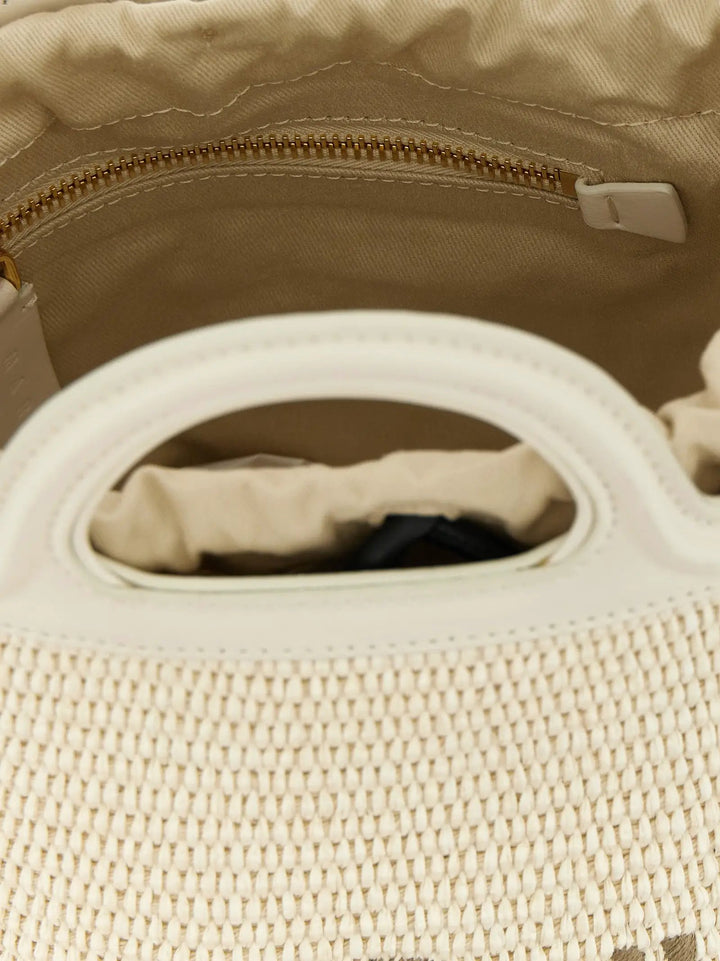 Marni White Cotton Handbag