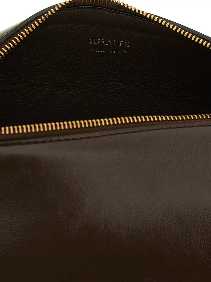 Khaite Brown Calfskin Crossbody Bag