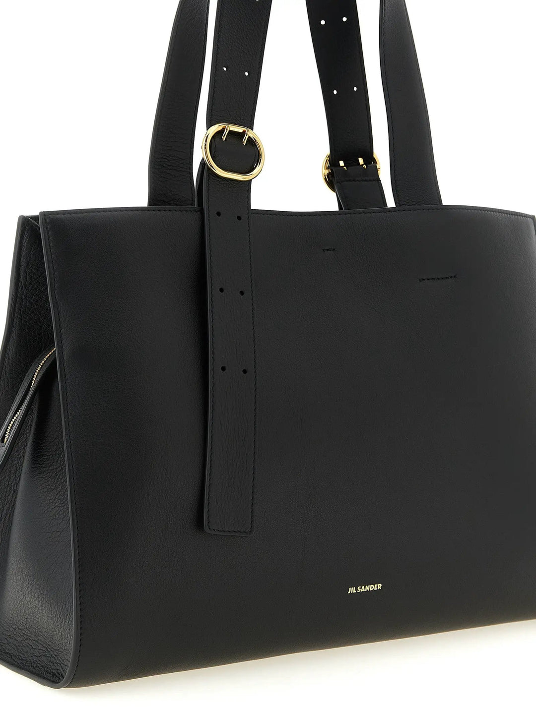 Jil Sander Black Calfskin Tote Bag