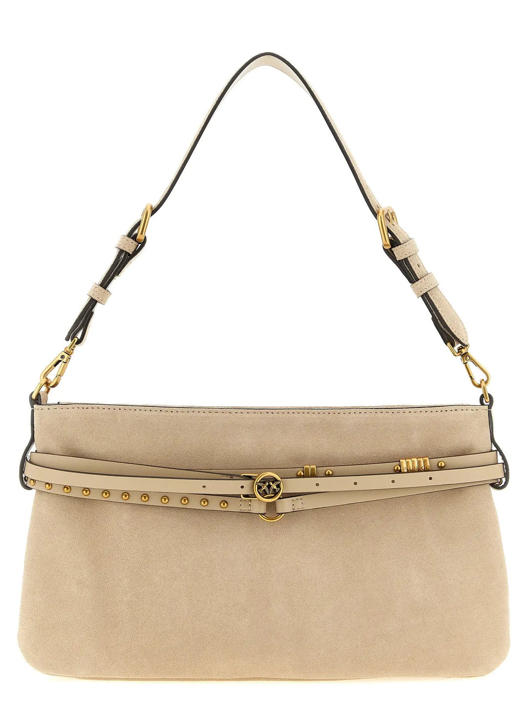 PINKO Beige Cowhide Shoulder Bag