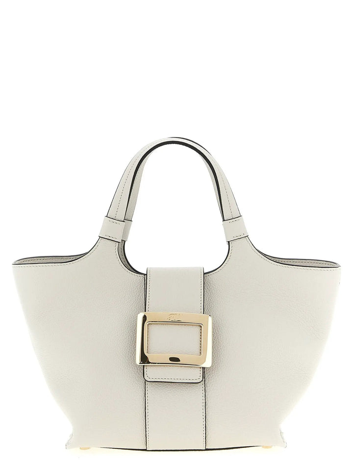 Roger Vivier Gray Calfskin Tote Bag