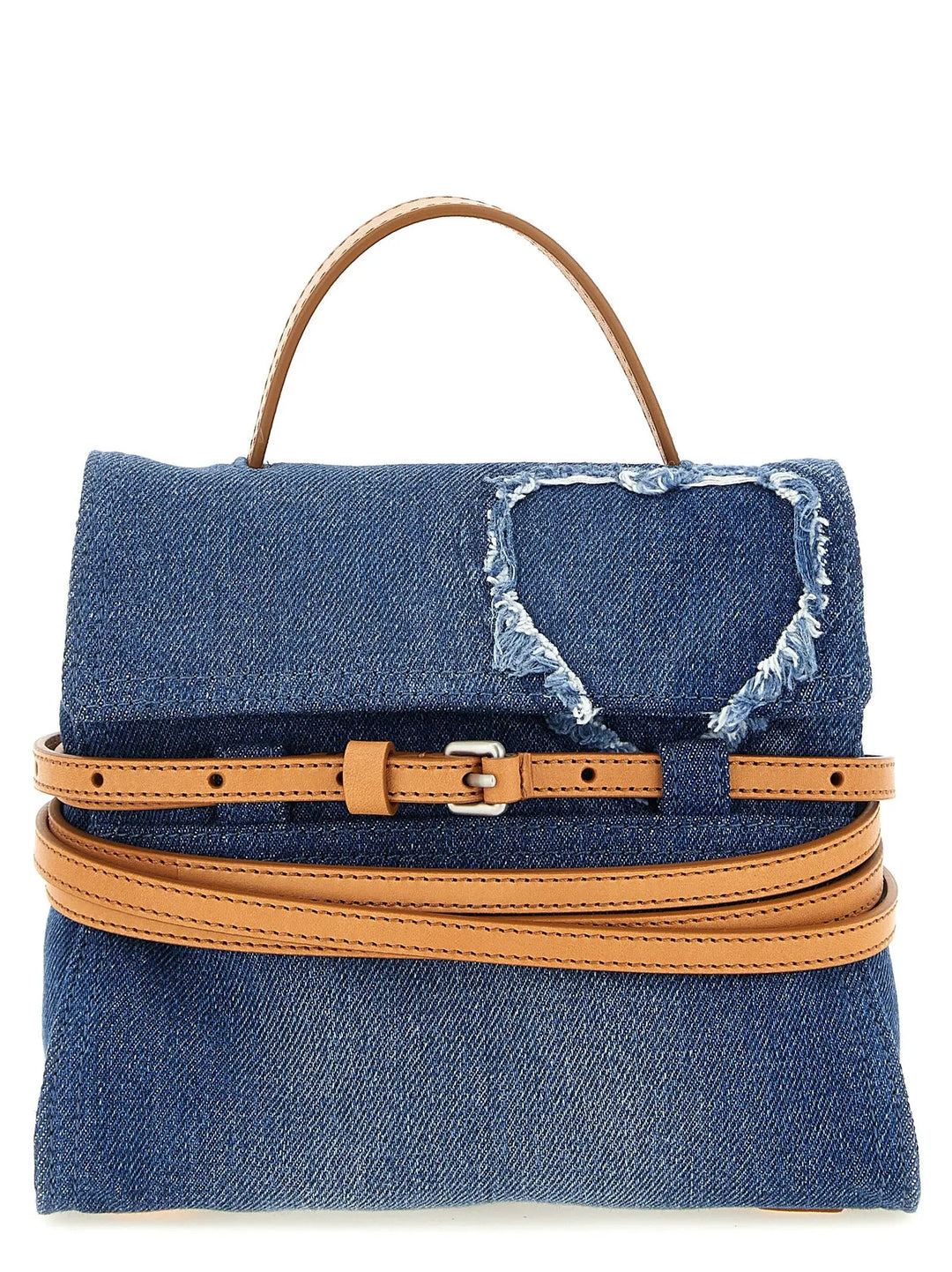 Moschino Blue Cotton Handbag