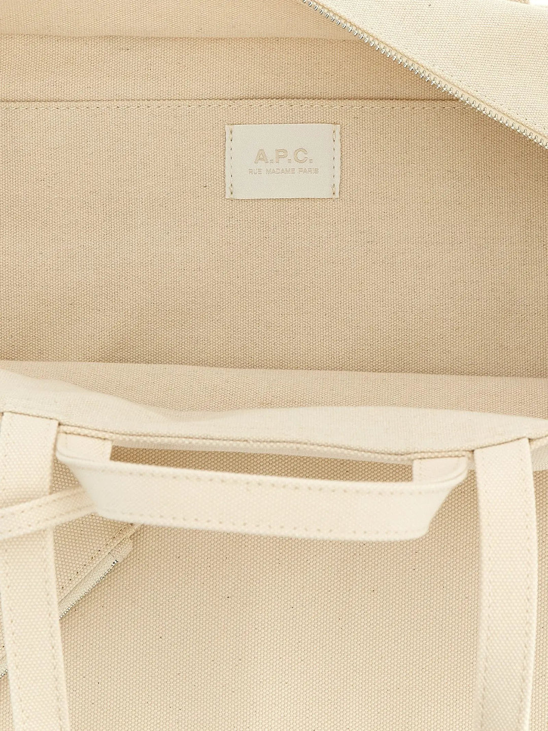 A.P.C. Beige Cotton Tote Bag