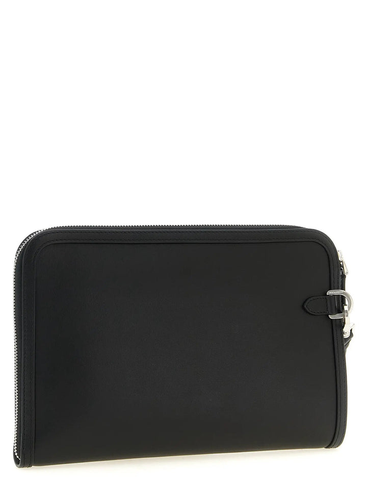 Dolce &amp; Gabbana Bicolor Calfskin Clutch Bag