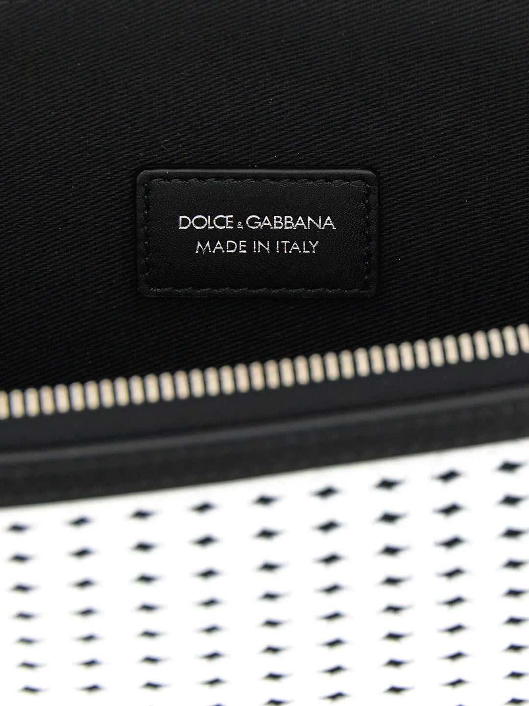 Dolce &amp; Gabbana Bicolor Calfskin Clutch Bag