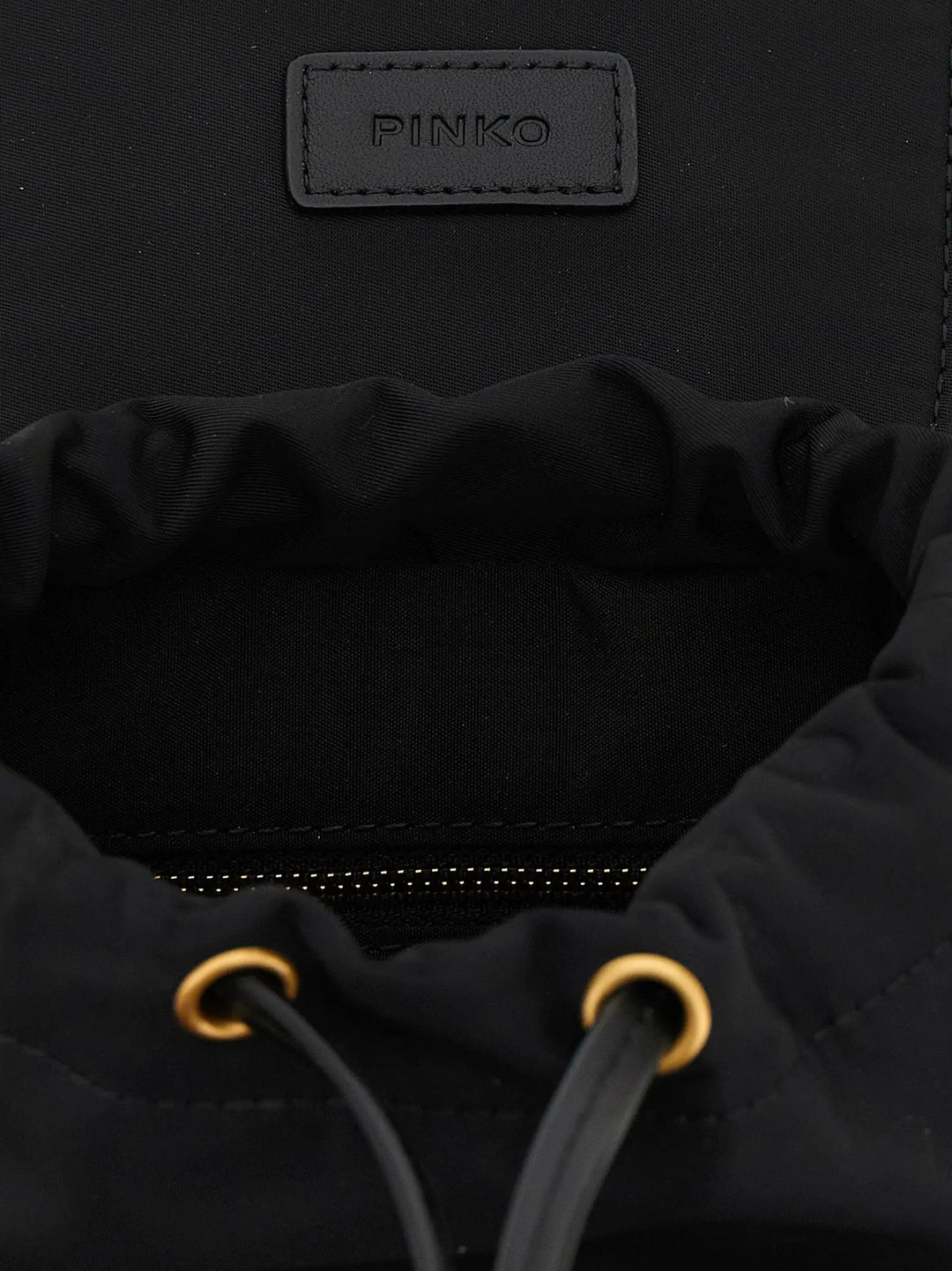 PINKO Black Polyamide Backpack
